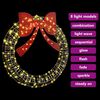 vidaXL Wreath with 150 LEDs Warm white 120 cm PET
