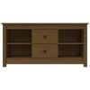 vidaXL TV Cabinet Honey Brown 103x36.5x52 cm Solid Wood Pine