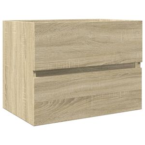 vidaXL Sink Cabinet Sonoma Oak 60x38.5x45 cm Engineered Wood