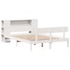 vidaXL Bookcase Bed without Mattress White 140x190 cm Solid Wood Pine
