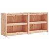 vidaXL Outdoor Kitchen Cabinets 2 pcs Solid Wood Pine