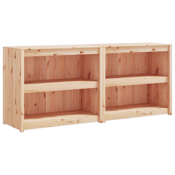 vidaXL Outdoor Kitchen Cabinets 2 pcs Solid Wood Pine