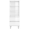 vidaXL Highboard High Gloss White 40x36x110 cm Engineered Wood