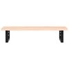 vidaXL Basin Shelf Wall Mounted Steel and Solid Wood Oak