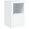 vidaXL Sideboard with LED Lights White 163x37x67 cm