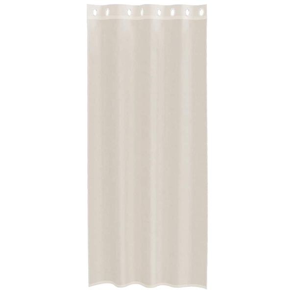 vidaXL Voile Curtains with Grommets 2 pcs Cream 140x225 cm
