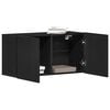 vidaXL TV Cabinet Black Oak 80x30x41 cm Engineered Wood