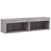 vidaXL TV Cabinets with LED Lights 2 pcs Grey Sonoma 60x30x30 cm