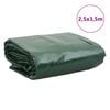 vidaXL Tarpaulin Green 2.5x3.5 m 650 g/m&sup2;