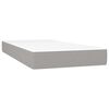 vidaXL Pocket Spring Bed Mattress Medium Light Grey 80x200x20 cm Fabric