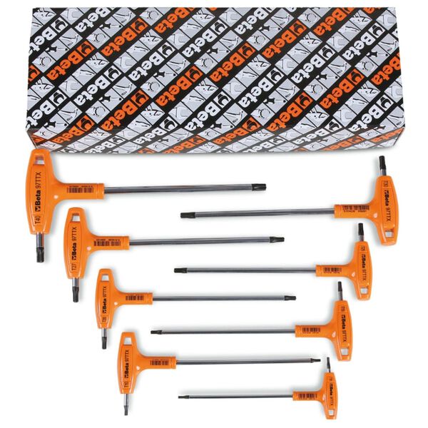 Beta Tools 6 Piece Offset Key Wrenches with Handles Set 97TTX/S6