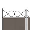 vidaXL 5-Panel Room Divider Anthracite 200x220 cm Fabric