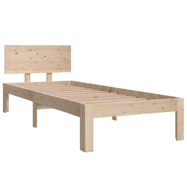 vidaXL Bed Frame without Mattress 75x190cm Small Single
