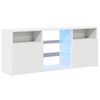 vidaXL TV Cabinet with LED Lights White 120x30x50 cm