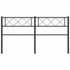 vidaXL Metal Replace Headboard Black 135 cm