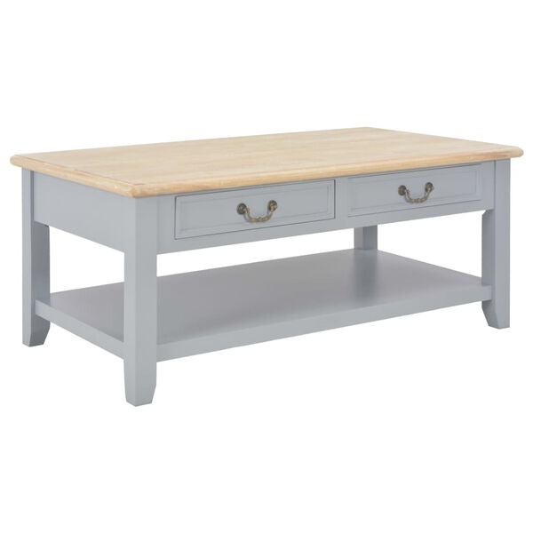 vidaXL Coffee Table Grey 100x55x40 cm Wood