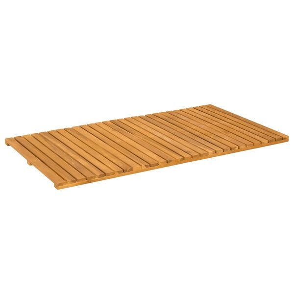 vidaXL Bath Mat Plain Brown 100 x 55 cm Wood