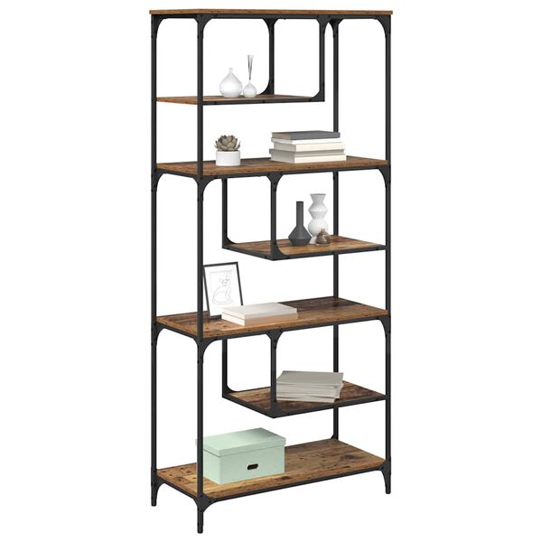 vidaXL Bookcase Old wood Engineered wood