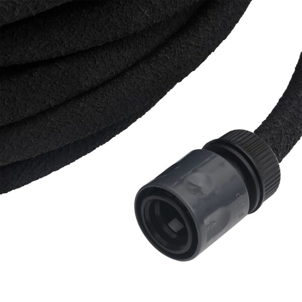 vidaXL Garden Soaker Hose Black 0.6" 10 m Rubber