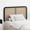 vidaXL Headboard with Headboard Black 100 x 55 x 3 cm Rattan