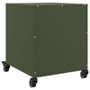 vidaXL Bedside Cabinet Olive Green 36x39x43.5 cm Steel