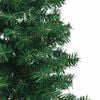 vidaXL Corner Artificial Christmas Tree Green 120 cm PVC and Metal