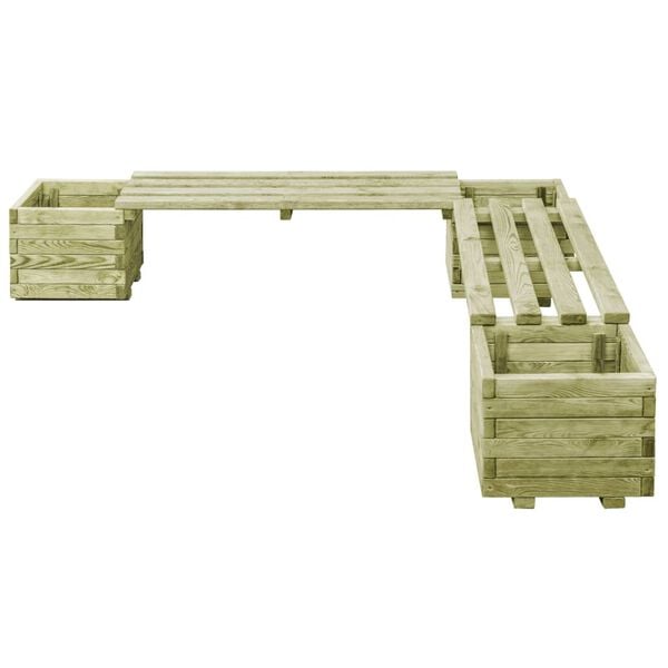 vidaXL Garden Planter Bench Impregnated Pinewood