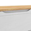 vidaXL Hallway Bench FLORO White 115 x 40 x 45 cm Solid Pine Wood