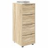 vidaXL Storage Cabinet Sonoma Oak 40 x 48 x 105 cm Engineered Wood
