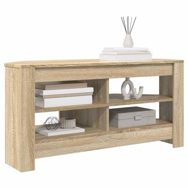 vidaXL Corner TV Cabinet Sonoma Oak 102 x 40.5 x 45 cm Engineered Wood