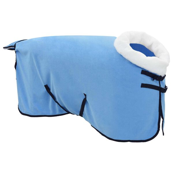 vidaXL Horse Blanket Full Aqua 85 cm Polar fleece