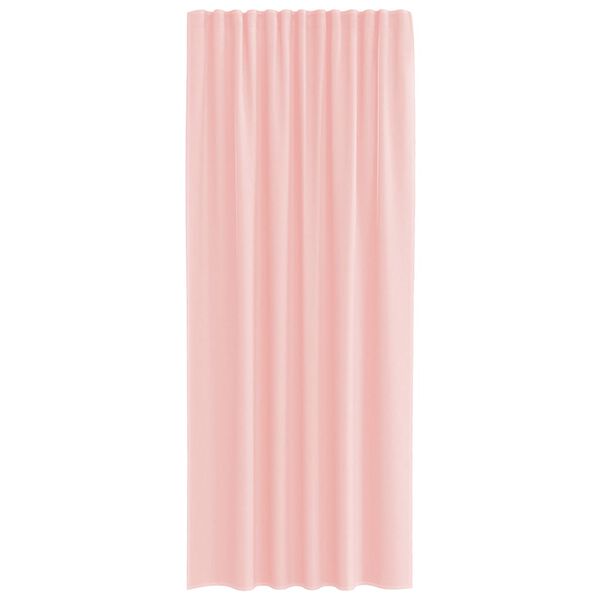 vidaXL Voile Curtains with Rod Pockets 2 pcs Pink
