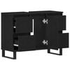 vidaXL Bathroom Cabinet Black Oak 80 x 33 x 60 cm Engineered Wood