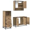 vidaXL Bathroom Furniture Set 3 pcs Artisan oak Engineered wood