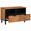vidaXL TV Cabinet Acacia Brown Finish 70 x 33 x 46 cm Solid Mango Wood