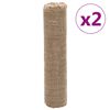 vidaXL Jute Rolls 2 pcs 0.5x50 m 100% Jute 200 gsm