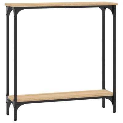 vidaXL Console Table Sonoma Oak 75x22.5x75 cm Engineered Wood