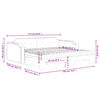 vidaXL Daybed with Trundle and Mattresses Dark Grey 90x190 cm Fabric