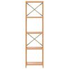 vidaXL 5-Tier Shelf 40x30x146 cm Solid Wood Oak
