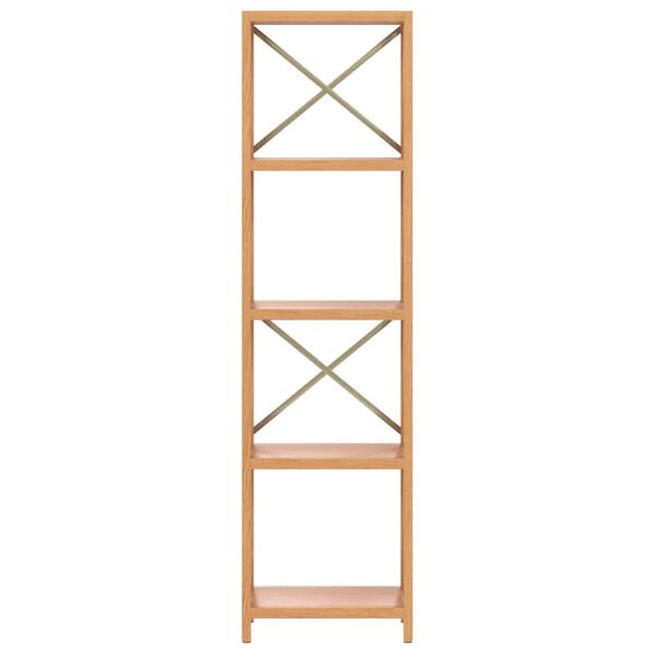 vidaXL 5-Tier Shelf 40x30x146 cm Solid Wood Oak