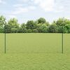 vidaXL Fence with Post Green 1.5 x 100 m Steel and PVC
