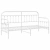 vidaXL Daybed Frame White 80 x 200 cm Powder-Coated Steel