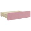 vidaXL Bed Drawers 2 pcs Pink Engineered Wood and Velvet