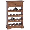 vidaXL Wine Rack Solid Mahogany Wood