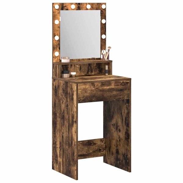 vidaXL Dressing Table Smoked Oak 50 x 41 x 135 cm Engineered Wood