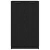 vidaXL Shoe Cabinet Black Oak 59 x 35 x 100 cm Engineered Wood