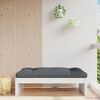 vidaXL Garden Footstool White 120x80 cm Solid Wood Pine