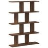 vidaXL Wall Cube Shelf 12 Compartments Brown Oak Engineered Wood