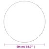 vidaXL Wall Mirror 50 cm Round Glass