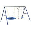 vidaXL Outdoor Swing Set with Swing, Disc Swing, Saucer Swing